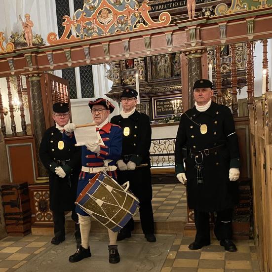 Slangerup Vægterkorps bestående af 4 mænd